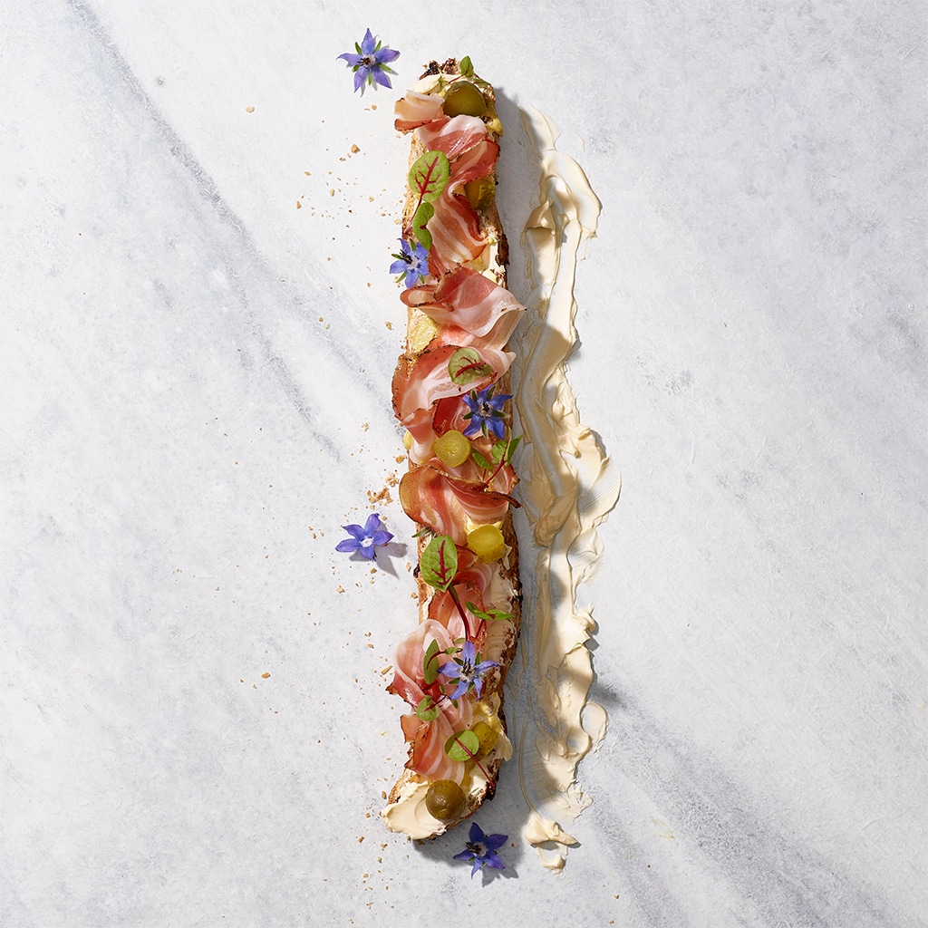 Baguette au lard sec des Grisons