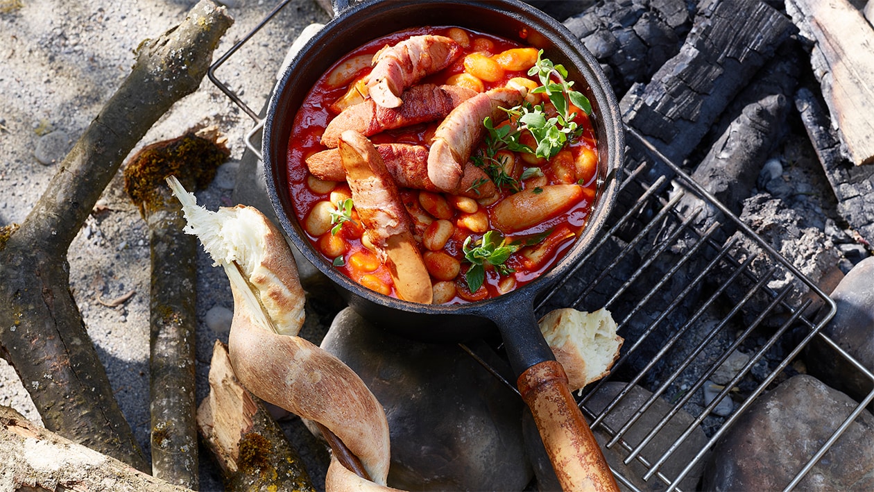 Pot-au-feu de haricots de Soissons et cervelas –  