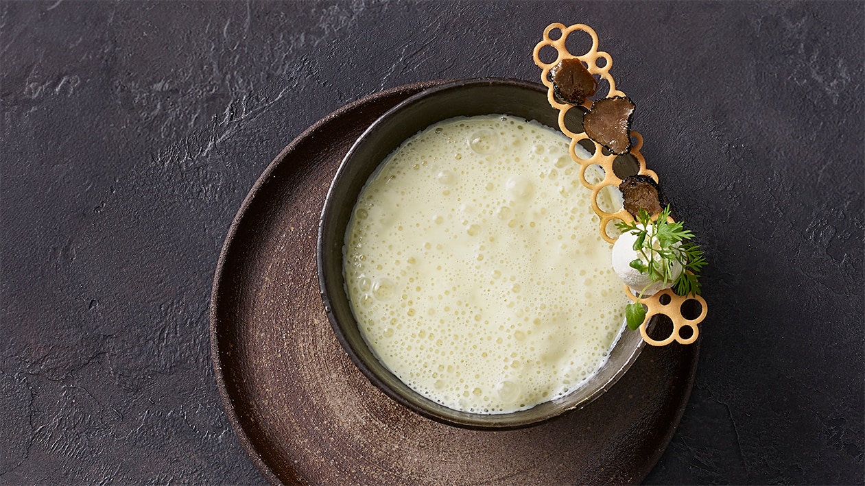 Crème de topinambour à la truffe –  