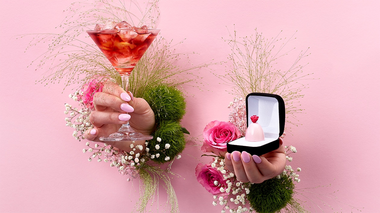 Cocktail de la St-Valentin à la crème de cassis –  