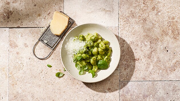 Gnocchi au pesto frais au basilic –  
