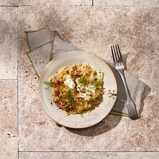 Risotto con Ricotta, Finocchio e Peperoncini