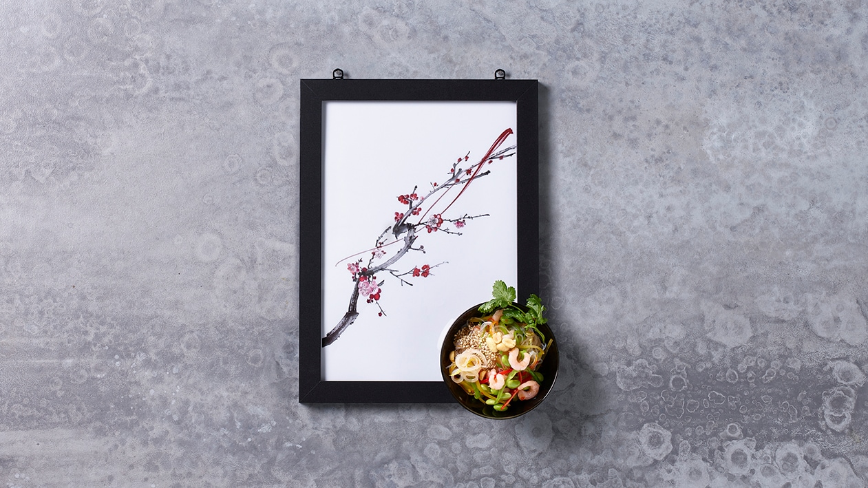 Thailändischer Glasnudelsalat mit Crevetten