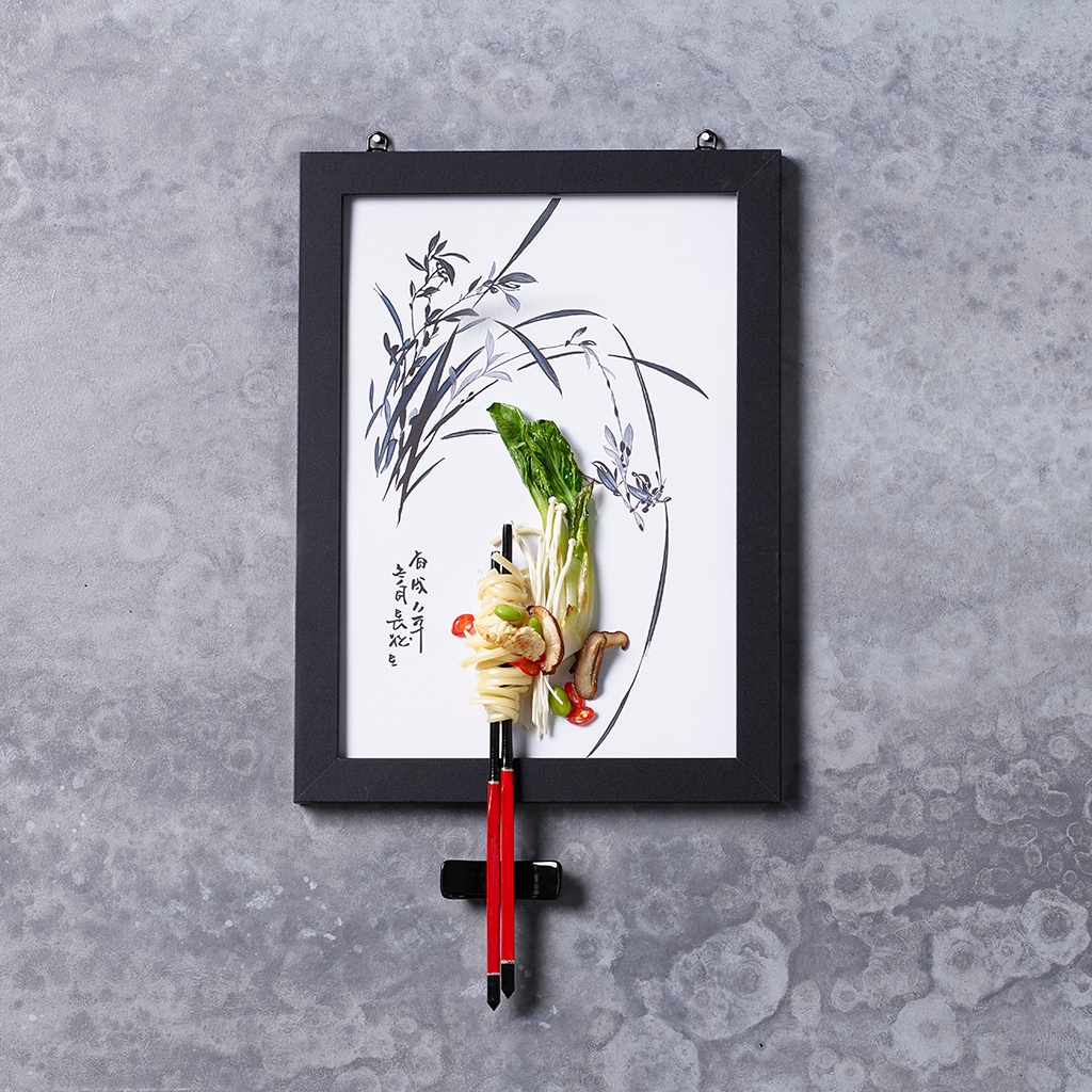 Woknudeln mit Poulet und Pak Choi