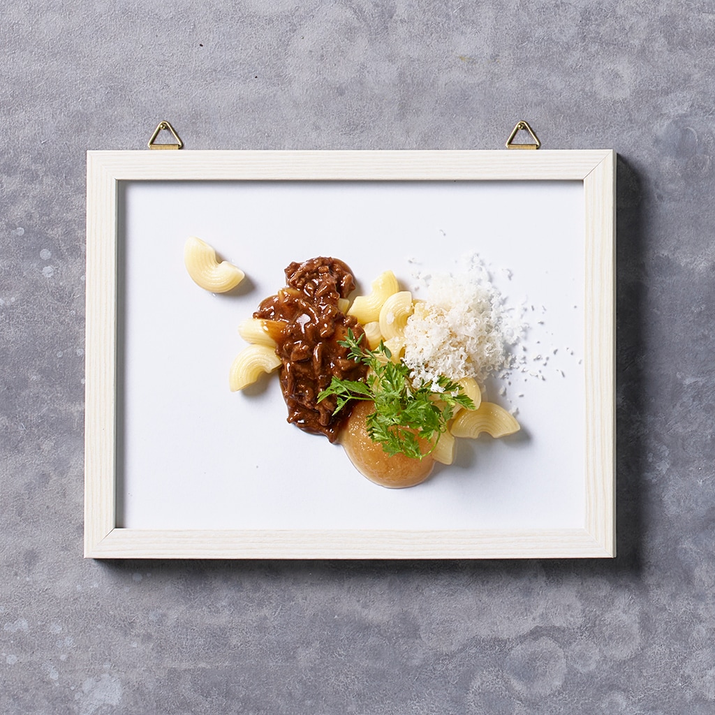 Ghackets und Hörnli mit Apfelmus