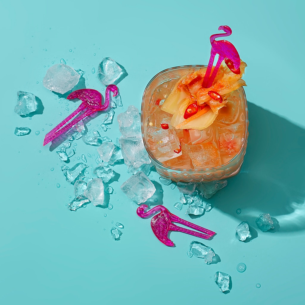 Koreanischer Kimchi-Cocktail