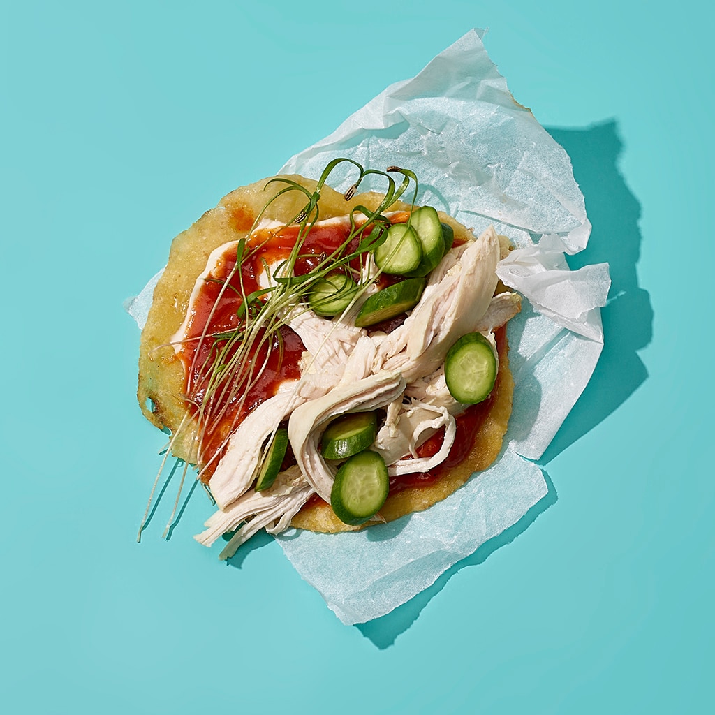 Taco mit Chicken und Naagin Sauce