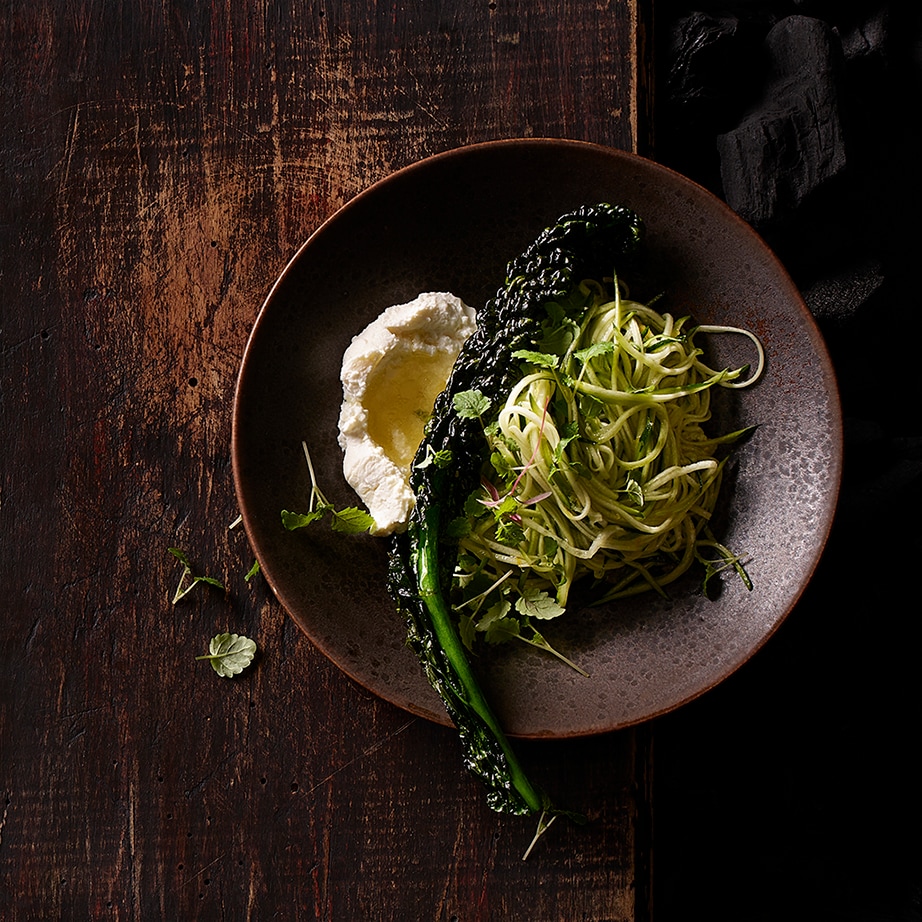 Kabis-Zucchetti-Salat mit Schwarzkohl