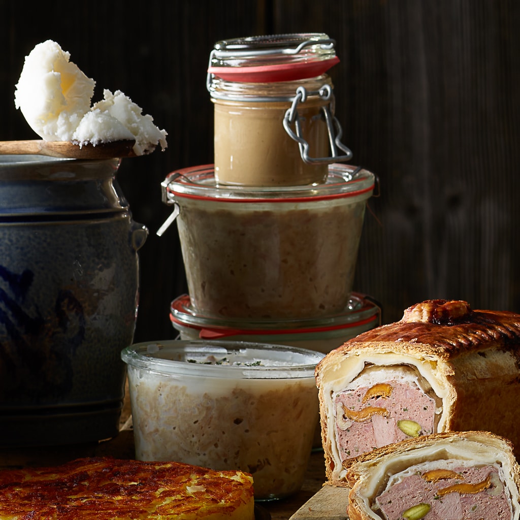 Rillette de porc au thym et au vin blanc