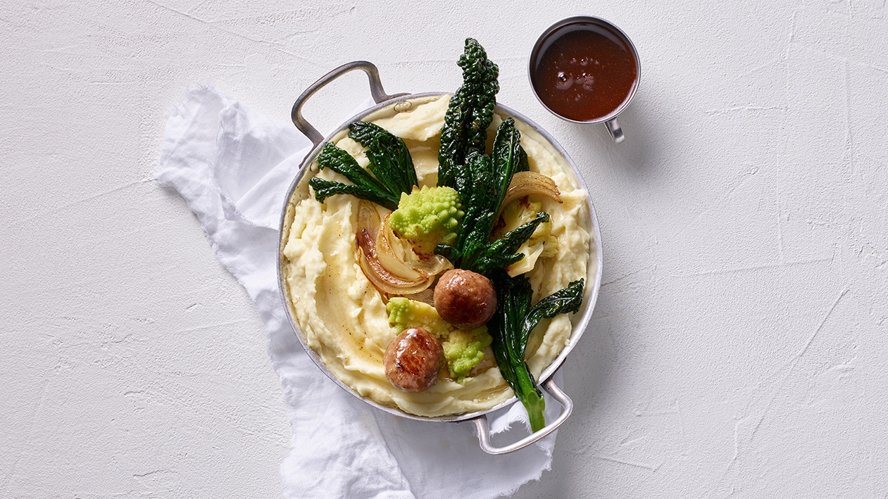 Colcannon mit verschiedenen Kohlarten und No Meatballs –  