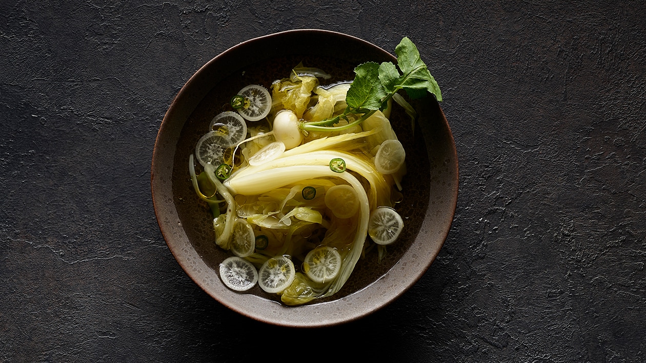 Soupe de kimchi blanc –  