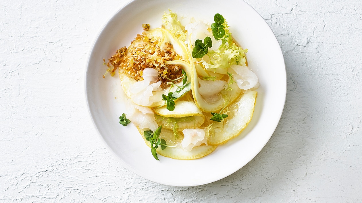 Ceviche de sandre et salade de citron amalfitaine
