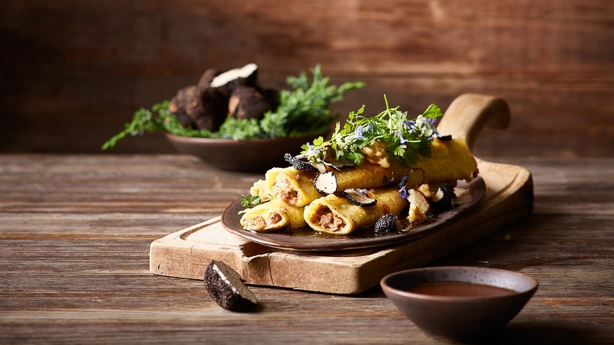 Cannelloni au brasato à la truffe noire –  