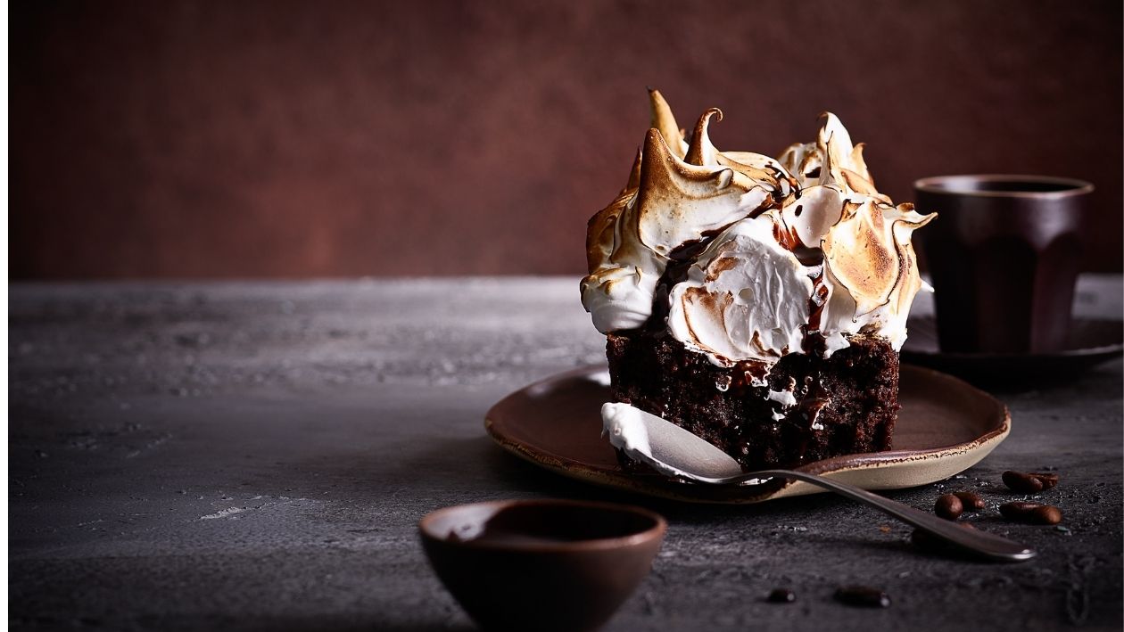 Meringuierter Kaffee-Brownie –  