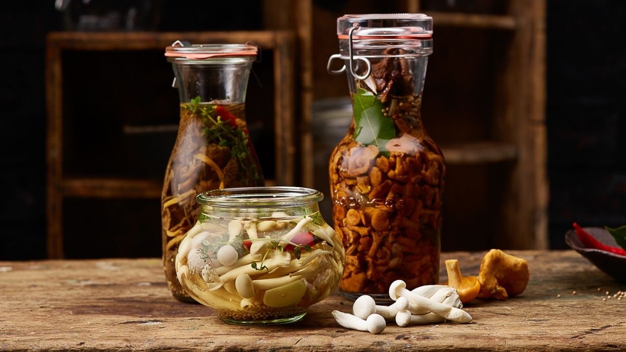 Champignons  marinés au vinaigre –  