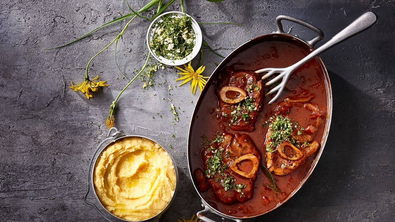 Ossobuco Gremolata  et polenta –  