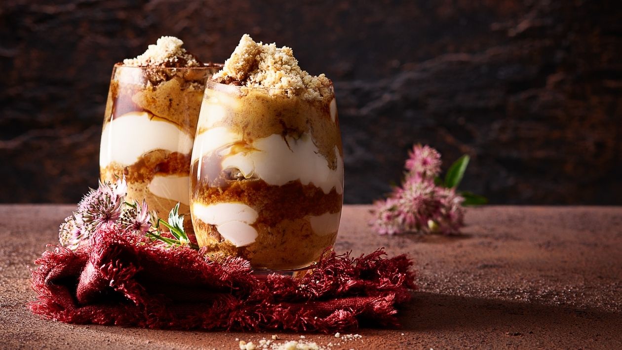 Toffee-Trifle avec la liqueur à la crème d'Appenzell –  