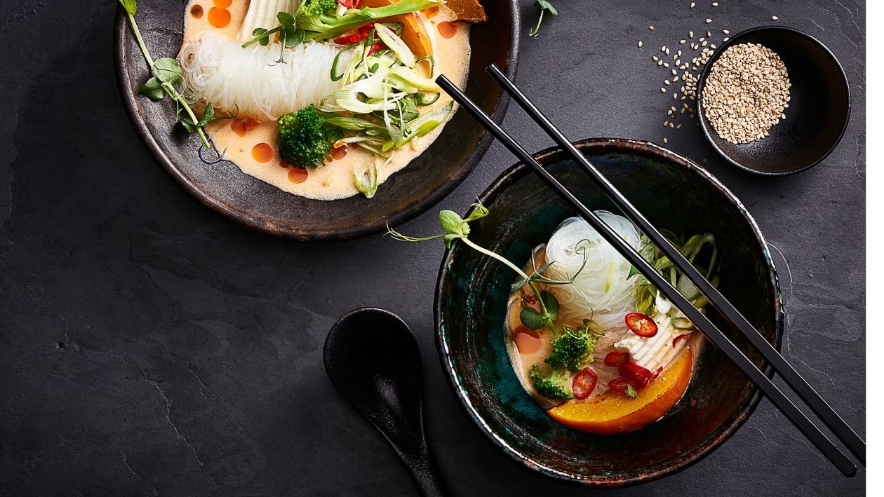 Laksa au tofu  et potiron –  