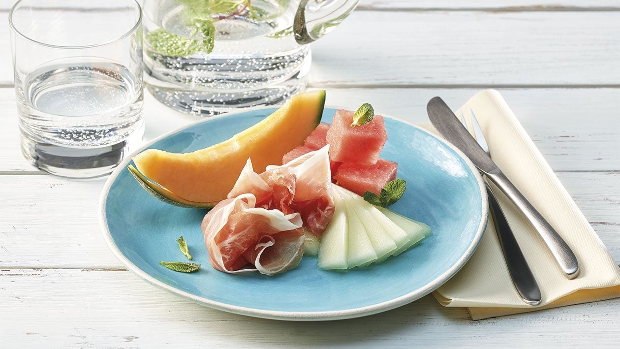 Melonen mit Rohschinken Melonen mit Rohschinken