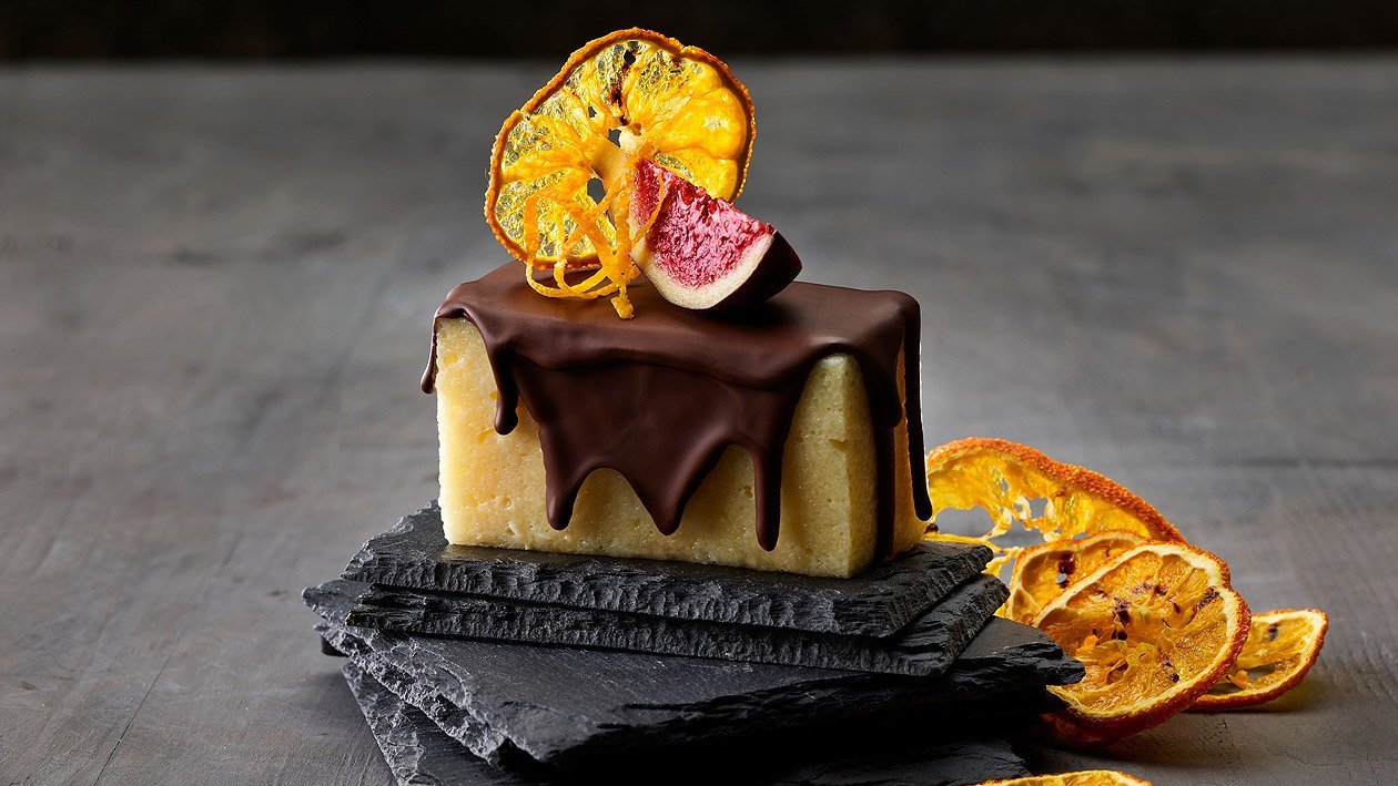 Tranche de semoule aux oranges