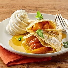 Crepes mit Aprikosen