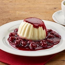 Griess-Flammeri mit Sauerkirschen