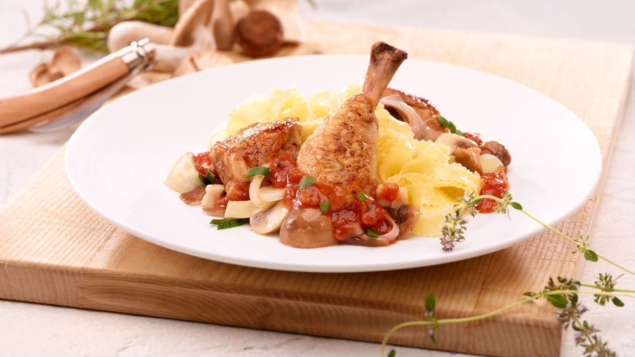 Cuisses de poulet sautées à la tessinoise Cuisses de poulet sautées à la tessinoise