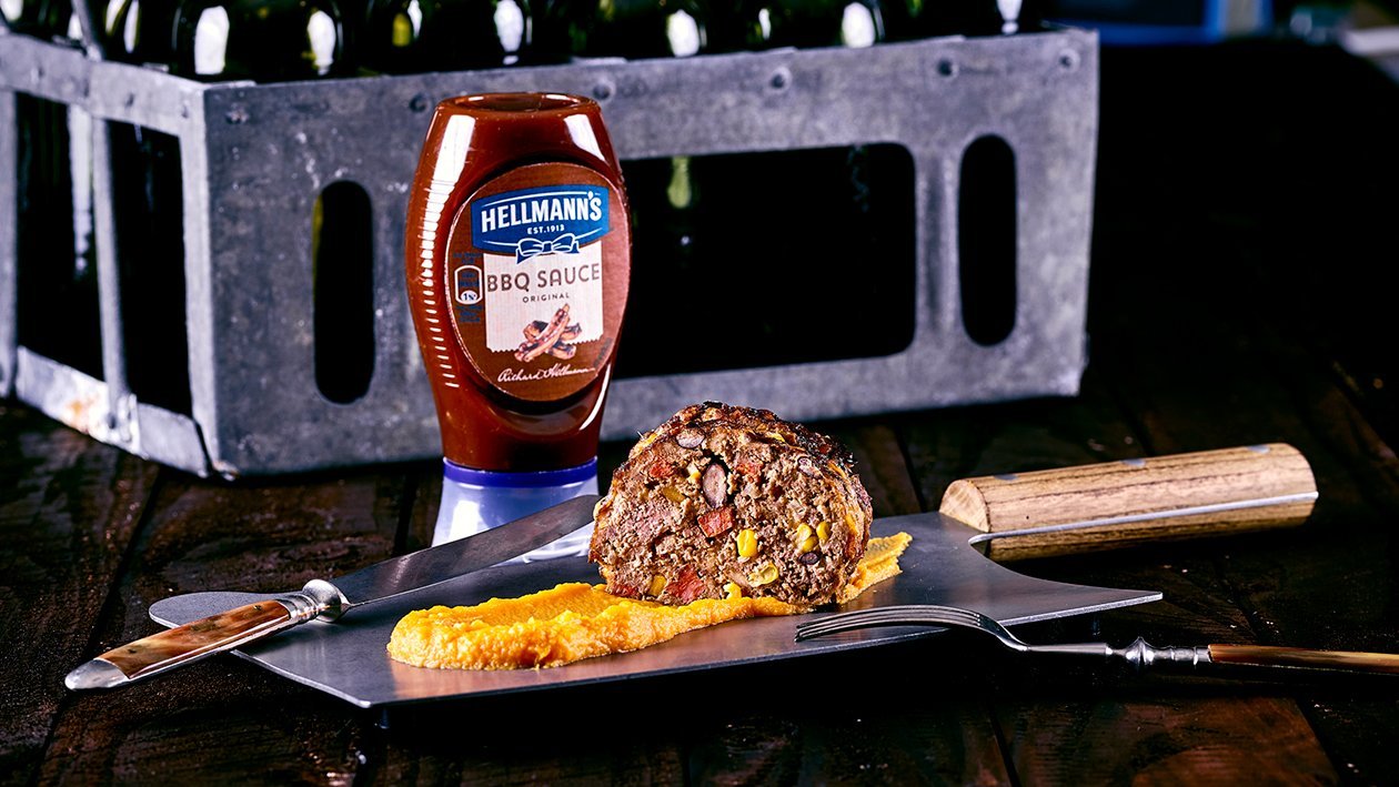 Texas Meatloaf with Sweet Potato Mash Texas Meatloaf with Sweet Potato Mash