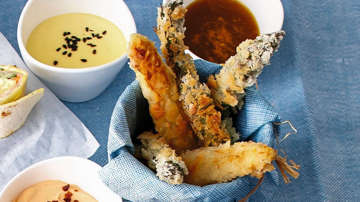 Asperges frites avec variation de dip Asperges frites avec variation de dip