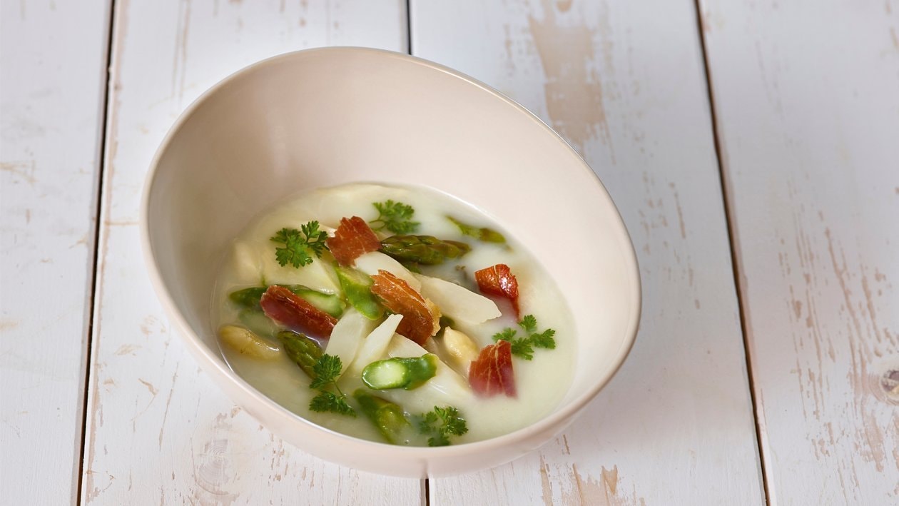 Crème d‘asperges au jambon Crème d‘asperges au jambon
