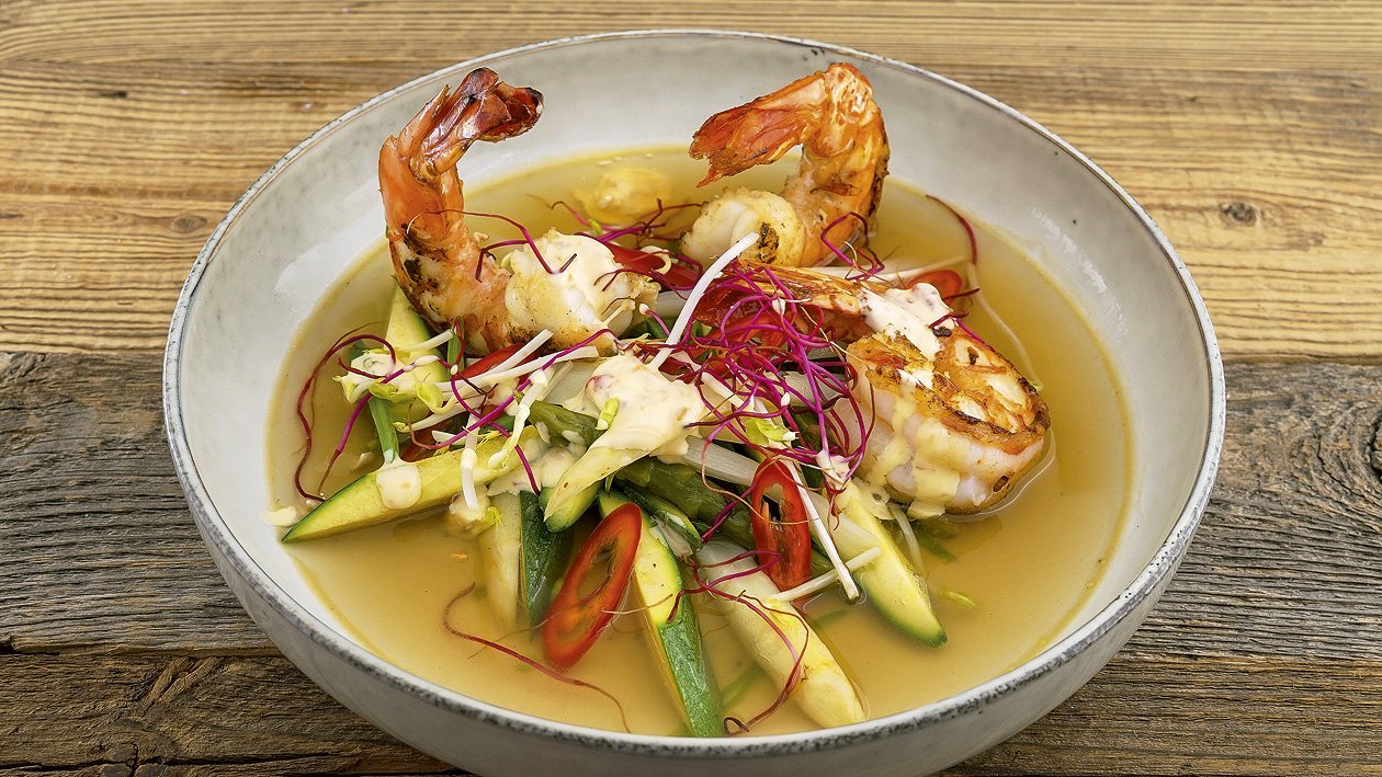 Soupe asiatique aux asperges Soupe asiatique aux asperges