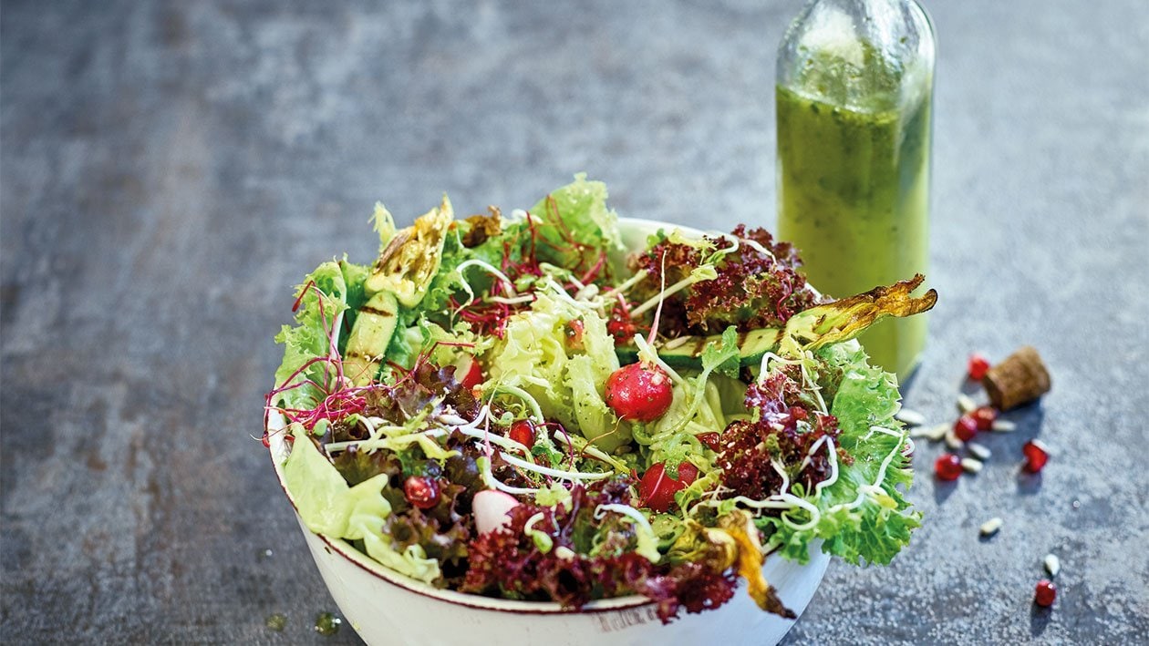 Une expérience de salade fraîche