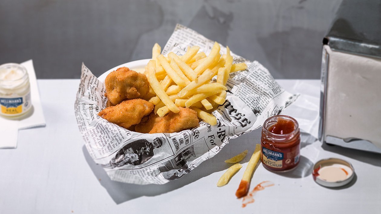 Nuggets de poulet, simple et rapide à emporter