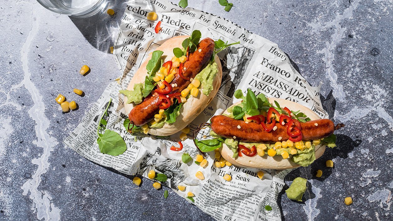 Hot Dog mit Guacamole, to go Hot Dog mit Guacamole, to go