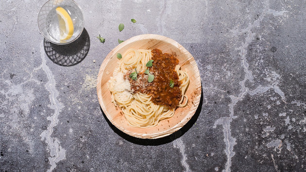 Spaghetti alla Bolognese to go Spaghetti alla Bolognese to go