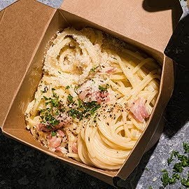 Spaghetti alla Carbonara à emporter