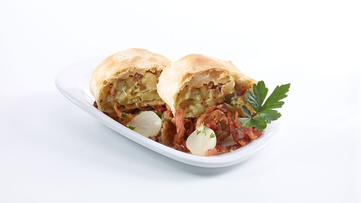 Kartoffelstrudel mit Pilzen Kartoffelstrudel mit Pilzen