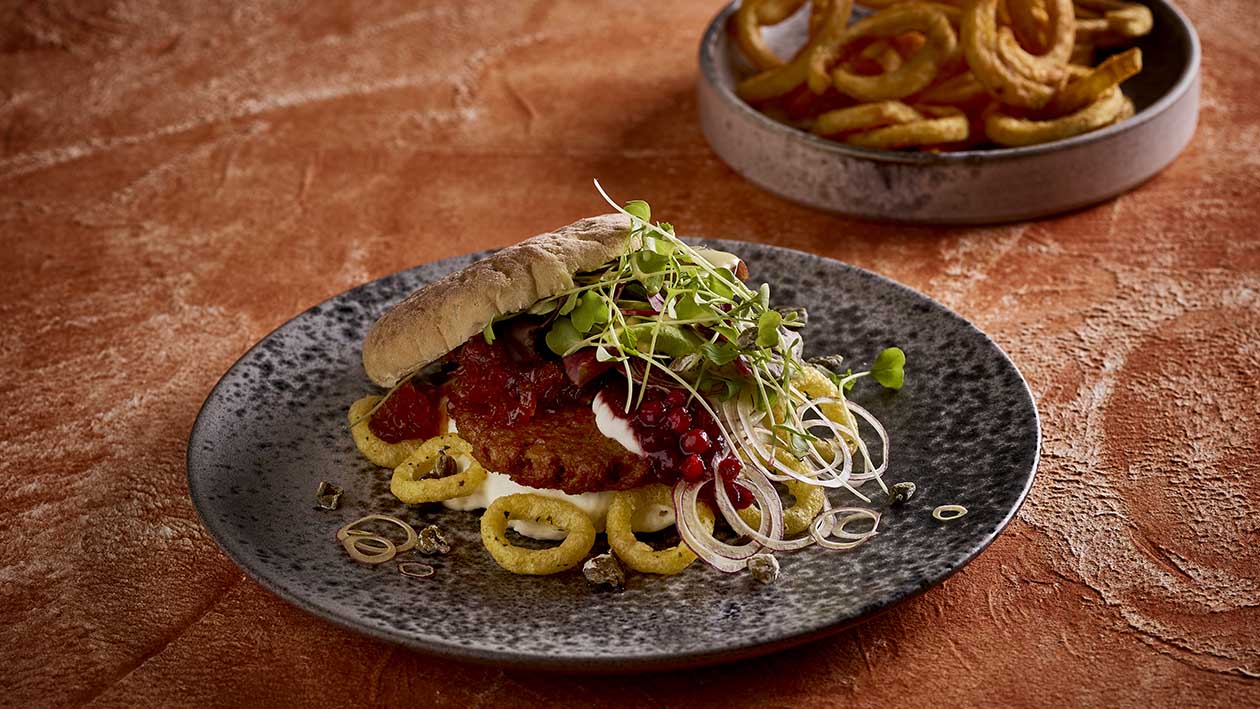 Veganer Schnitzel Burger Veganer Schnitzel Burger