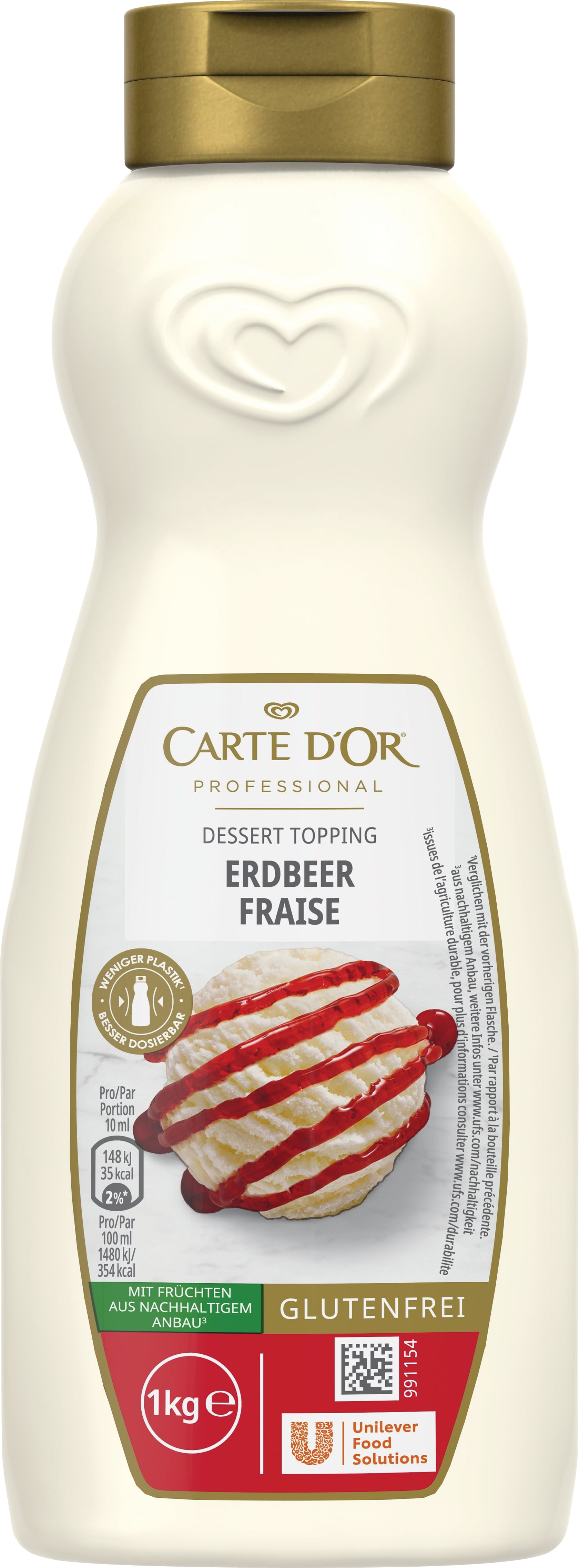 Carte D'or 3PM CUC Strawberry Topping R1J 1 KG - 