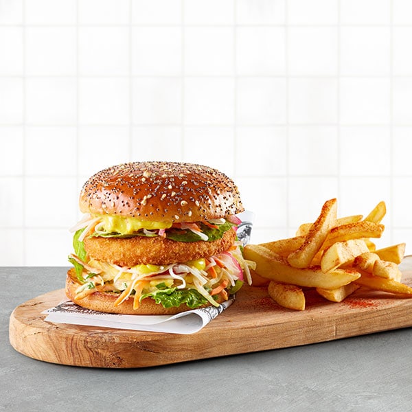 The Vegetarian Butcher - Vegan Crispy Chickeriki Burger - Veganes paniertes Burgerpatty auf Pflanzenprotein-Basis 1,8 kg - 