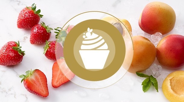 Desserts mit Sorbets Desserts mit Sorbets