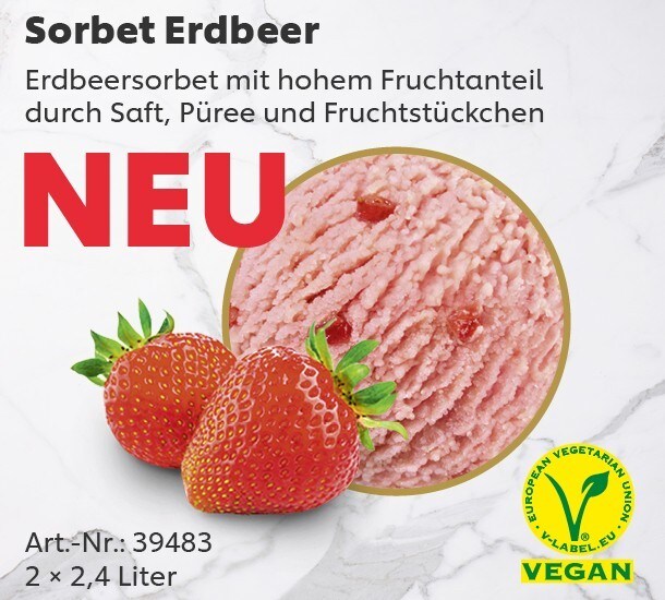 Erdbeersorbet Erdbeersorbet