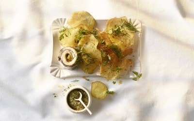 Freiburger Chips mit Rollmops