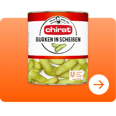 Chirat Gurken in Scheiben