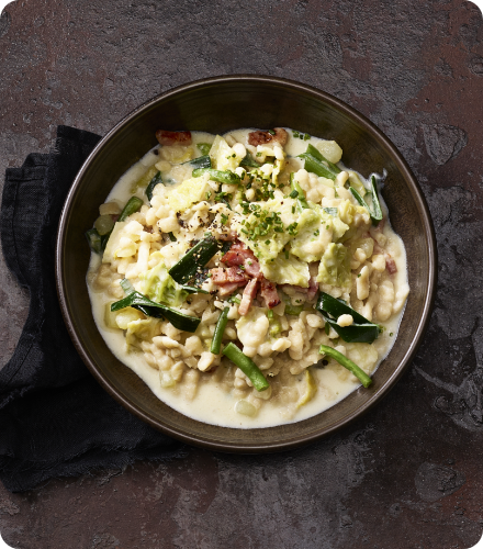 Rezept: Spätzli-Pfanne mit Lauch, Wirz und Speck