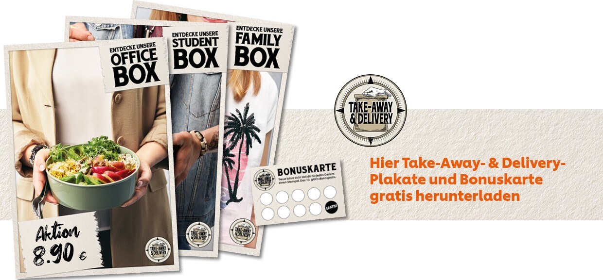 Take Away & Delivery - Bonuskarte Take Away & Delivery - Bonuskarte