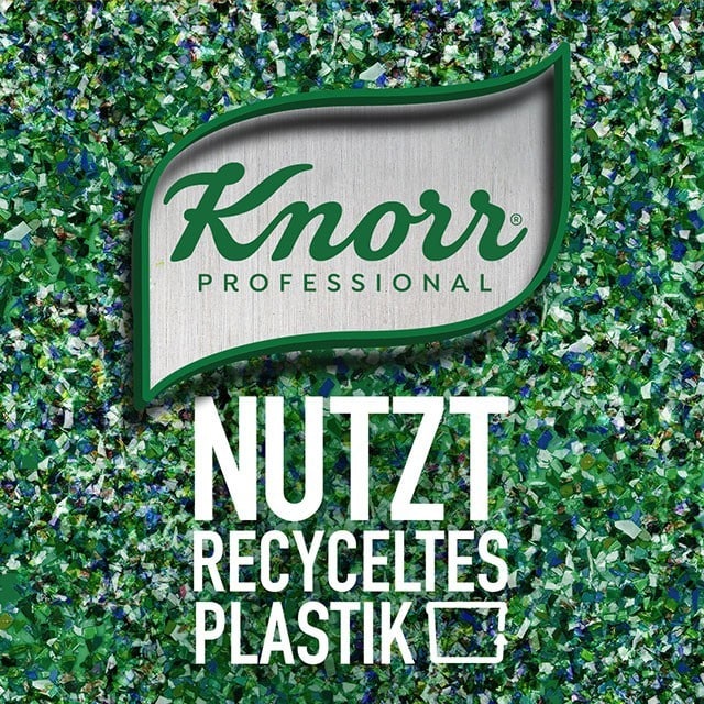 Die neuen Knorr Professional Verpackungen aus recyceltem Plastik