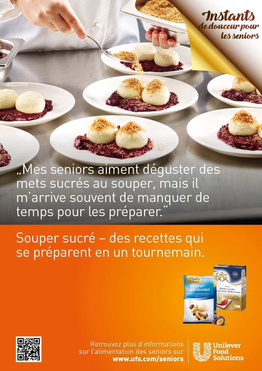 La restauration des seniors - Dossier produits «Les parfaits ingrédients pour de délicieux desserts»