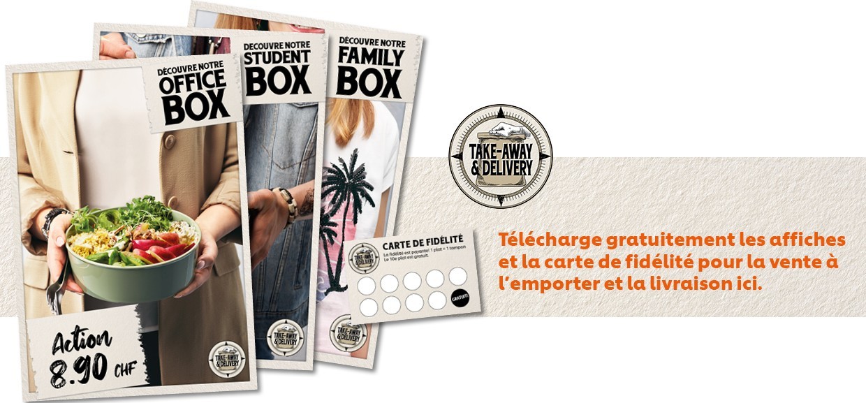 Take Away & Delivery - Affiches des cartes bonus