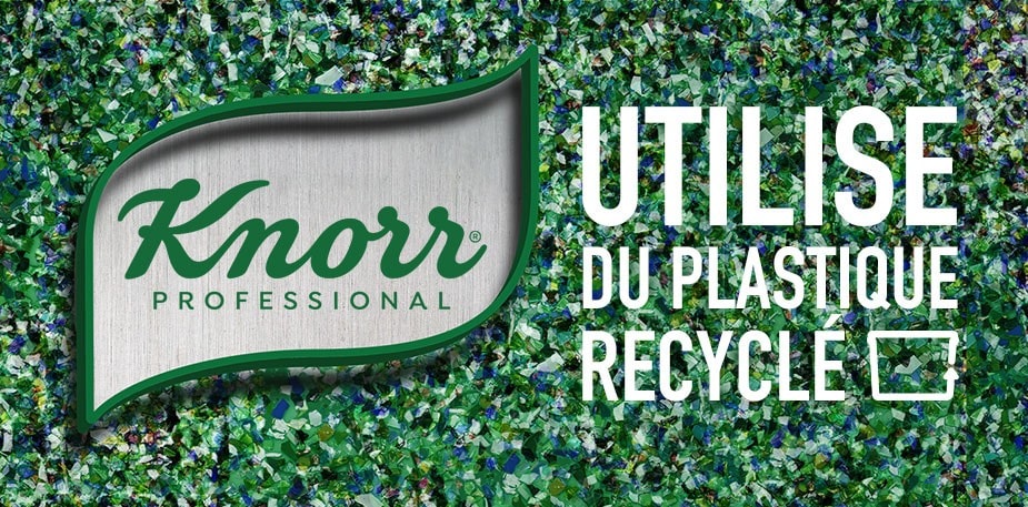 Nouveaux emballages Knorr Professional en plastique